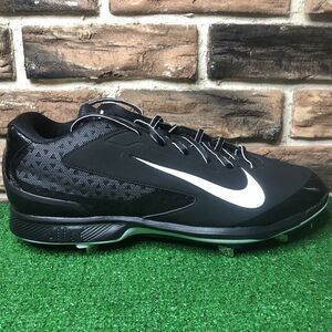 Nike Size 13 M HUARACHE PRO LOW Black White Baseball Cleats New Men's Shoes